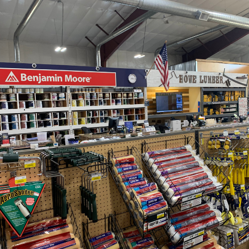 Inside of Howe Lumber