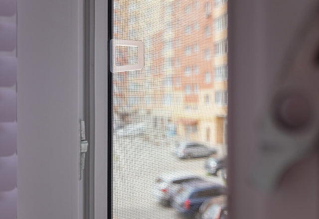 Close up of a window screen in East Brookfield, MA.